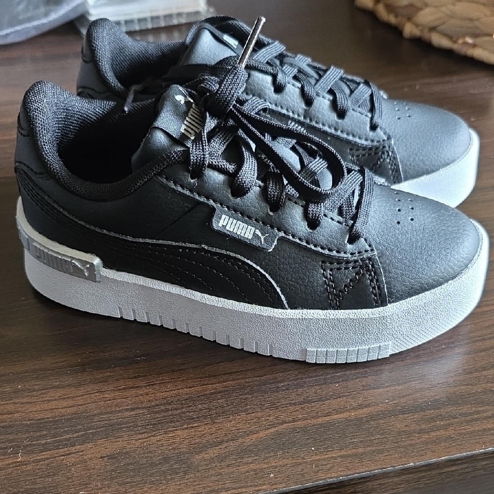 Puma Kids Black and Gray Sneakers